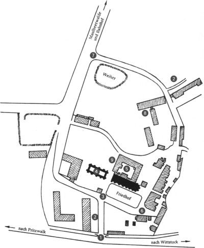 Plan vom Kloster Stift zum Heiliegengrabe